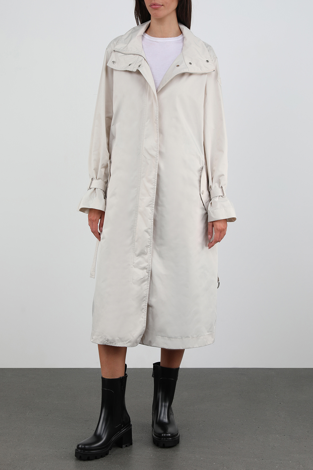 מעיל טרנץ' לבן